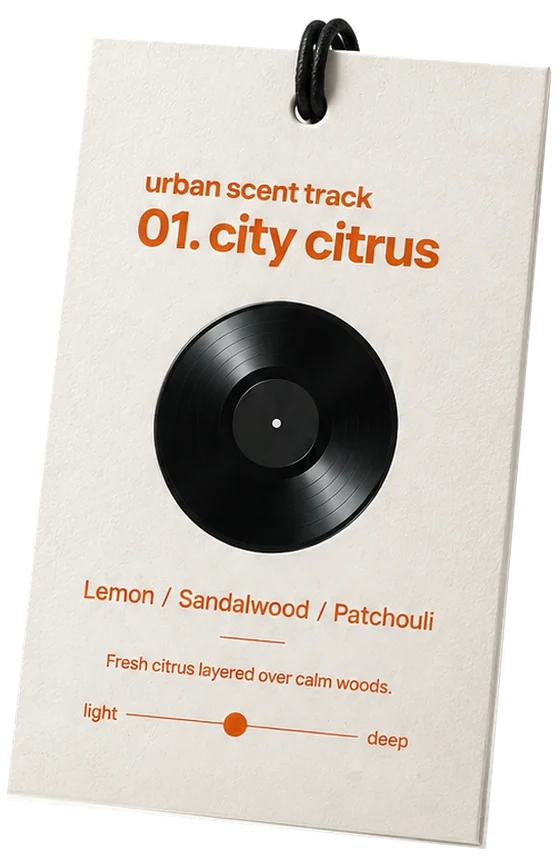 City Citrus 차량용 종이 샤쉐
